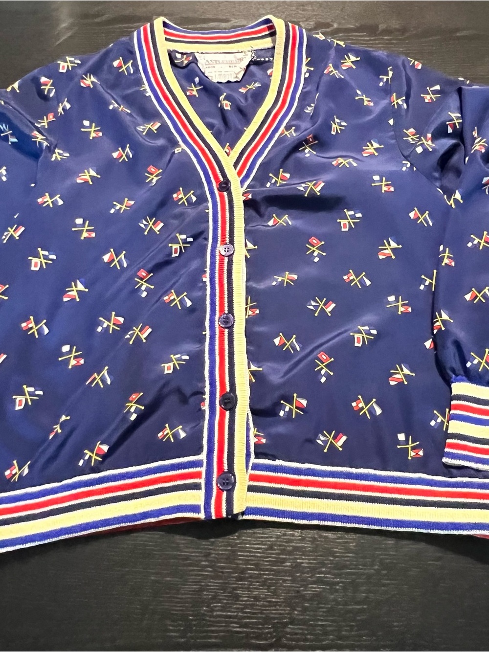 Vintage Nautical Cardigan Coat